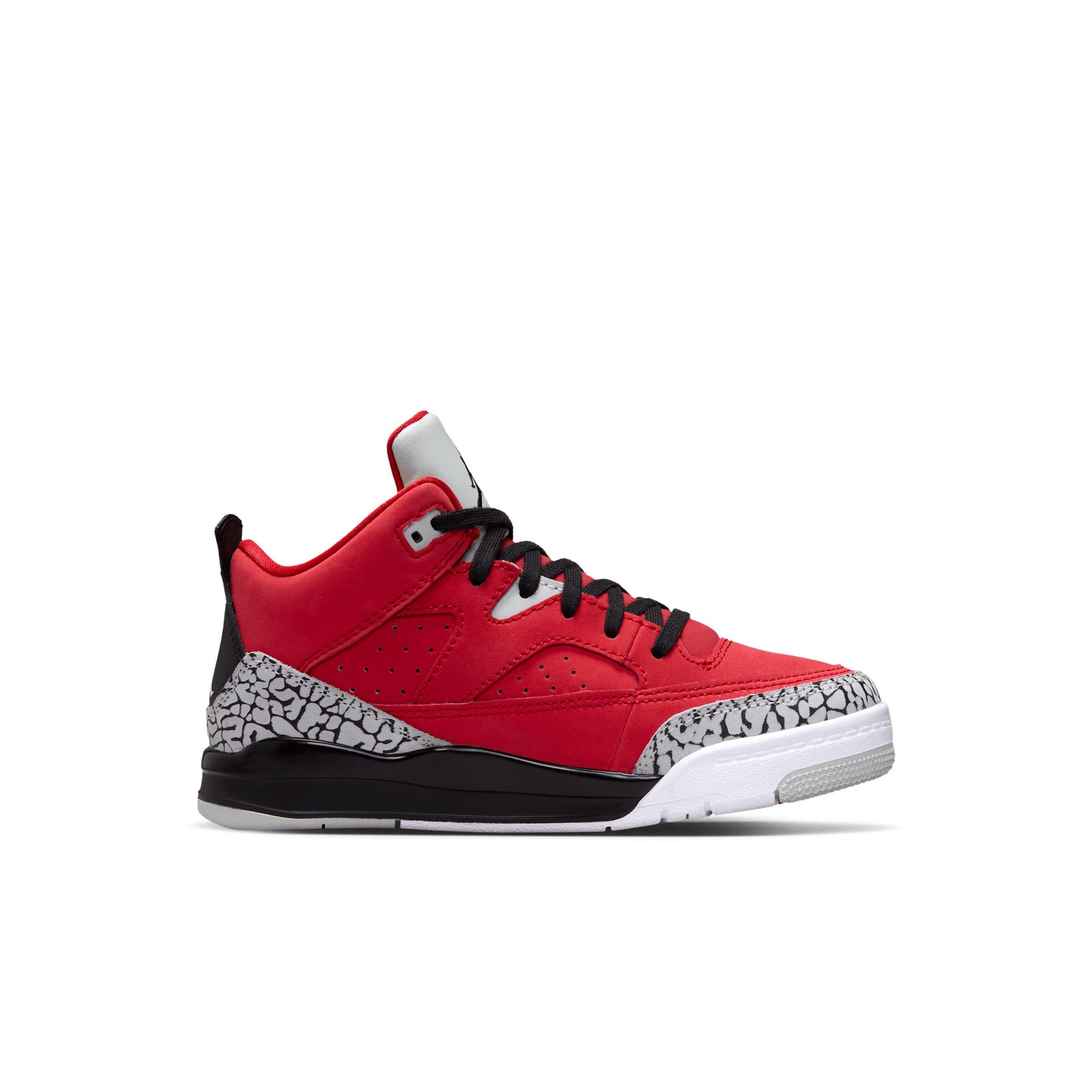 Jordan Son of Mars Low "Fire Red/Grey Mist/White/Black" Preschool Boys' Shoe - RED/GREY/WHITE/BLACK